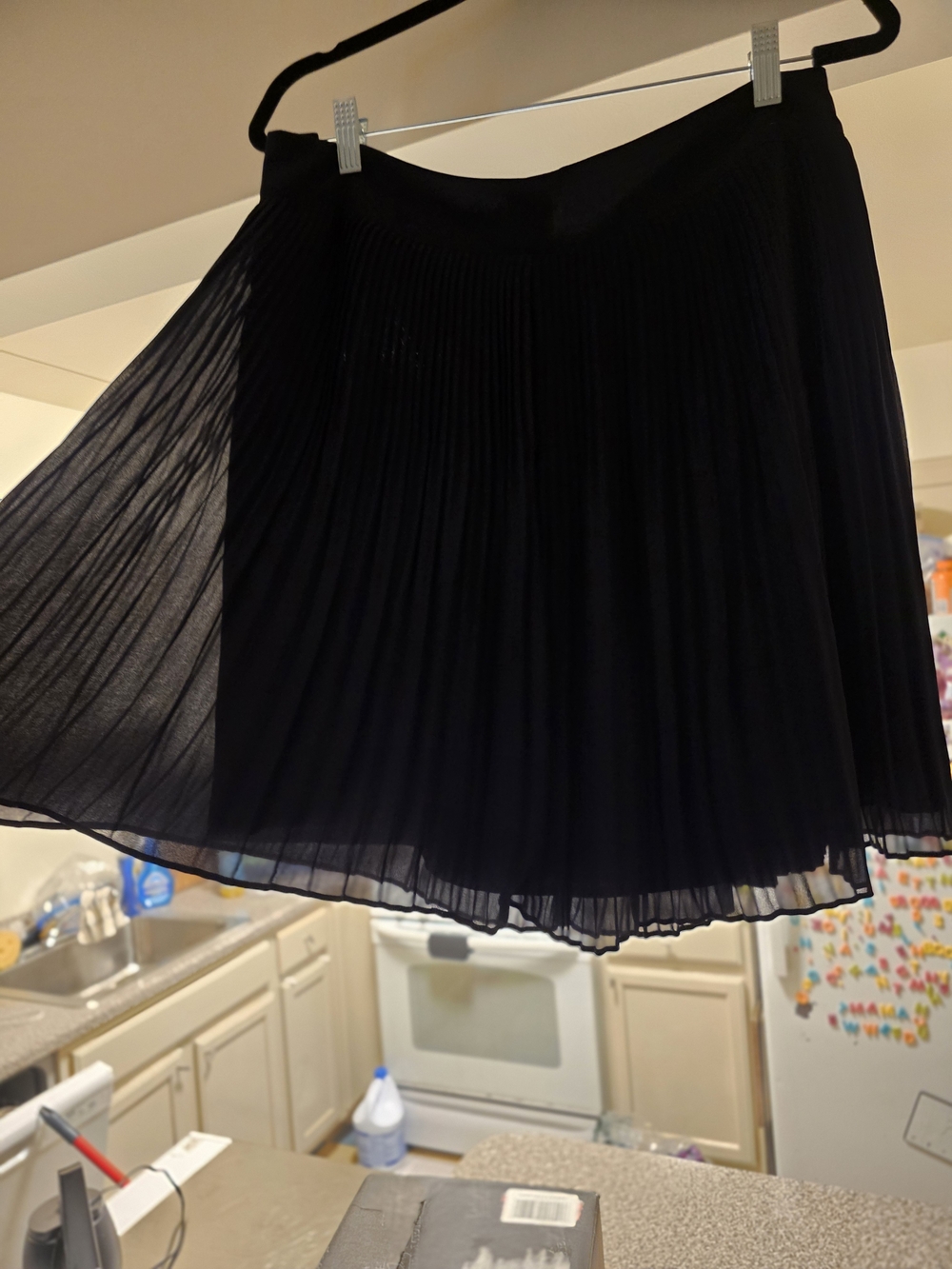 Ann Taylor Black Pleated Circle Skirt - Picture 5 of 6